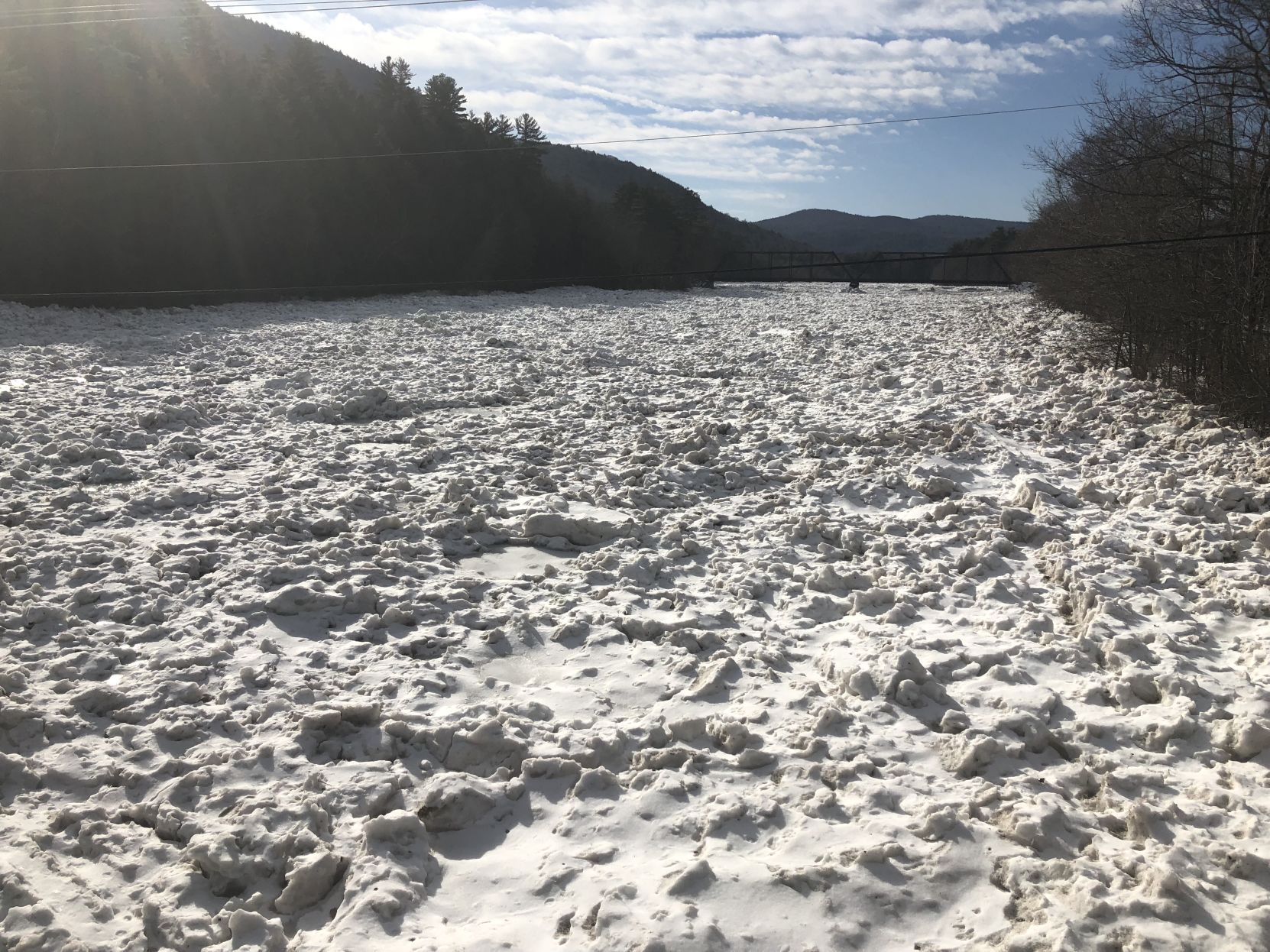 Hudson River ice